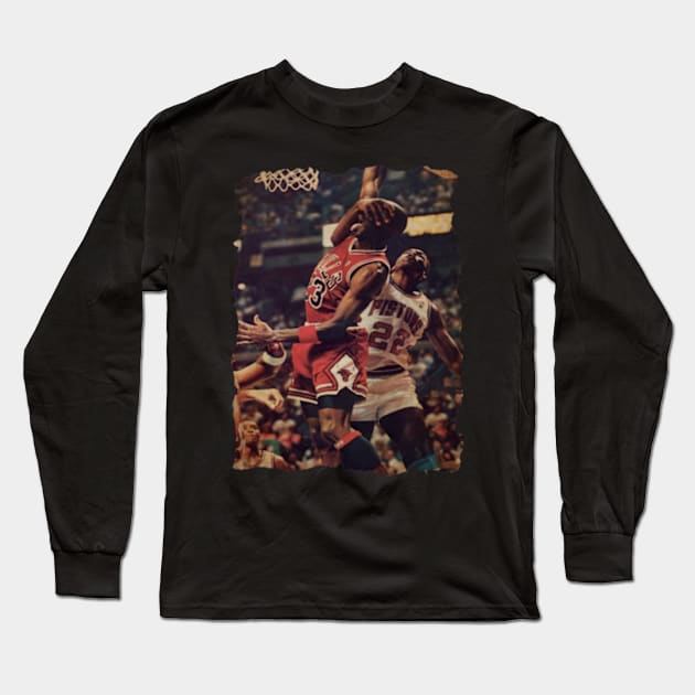 Dunk iconic Michael Jordan Long Sleeve T-Shirt by CAH BLUSUKAN